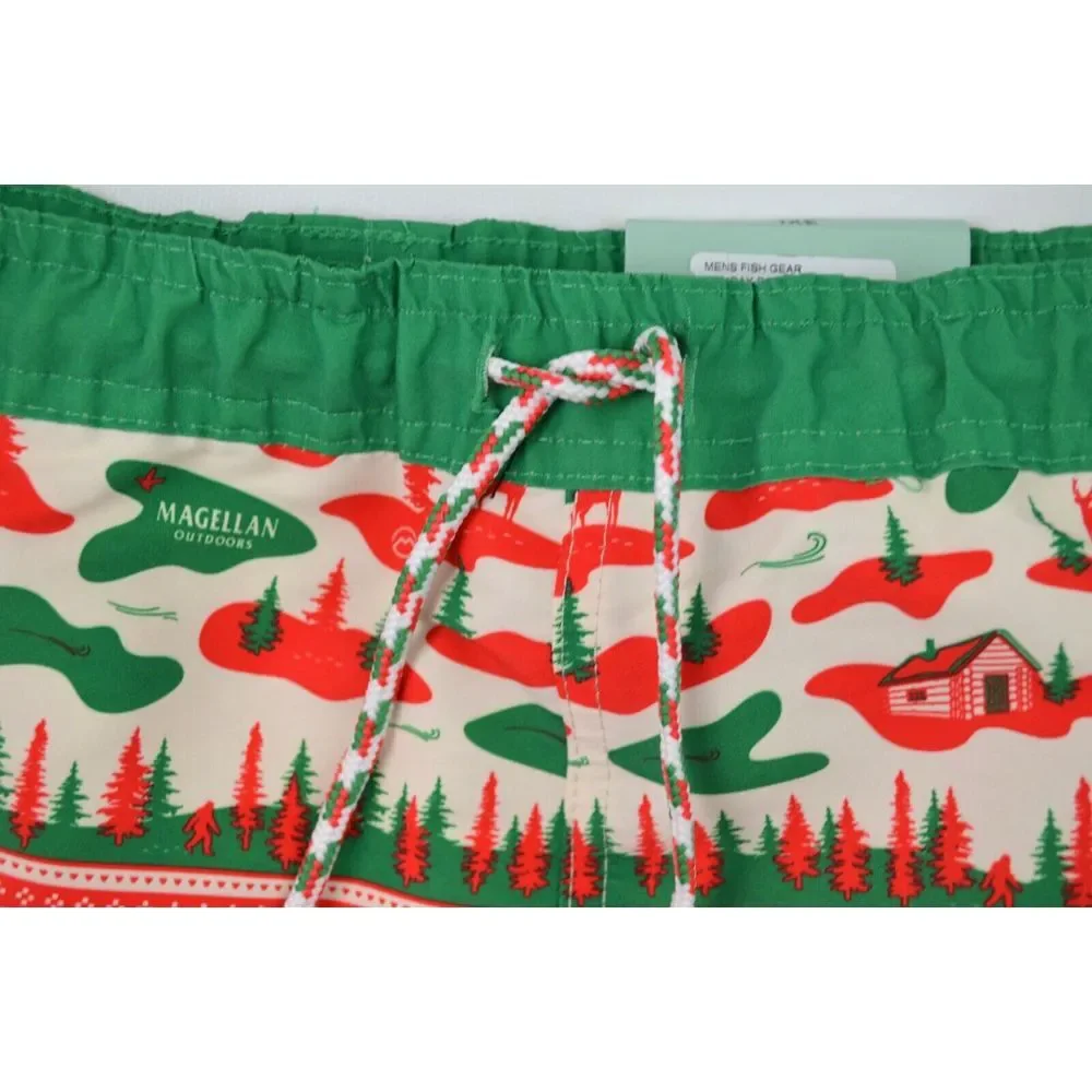 Magellan Outdoors Christmas‎ Holiday Collection Men's 3XL Fish Gear Boat Shorts